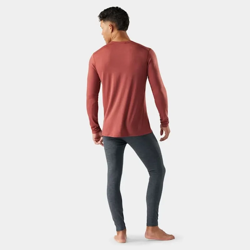 Smartwool Classic All-Season Merino Base Layer Crew in Burnt Sienna-2