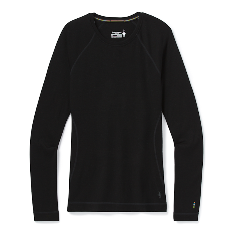 Smartwool Women's Classic Thermal Merino Baselayer Crew in Black-2