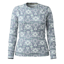 Smartwool Women's Classic Thermal Merino Crew in Nightfall Deco Floral