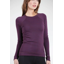 Smartwool Women's Classic Thermal Merino Crew in Purple Iris Heather
