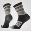 Smartwool Everyday ReGarita Crew Socks in Charcoal and Medium Gray