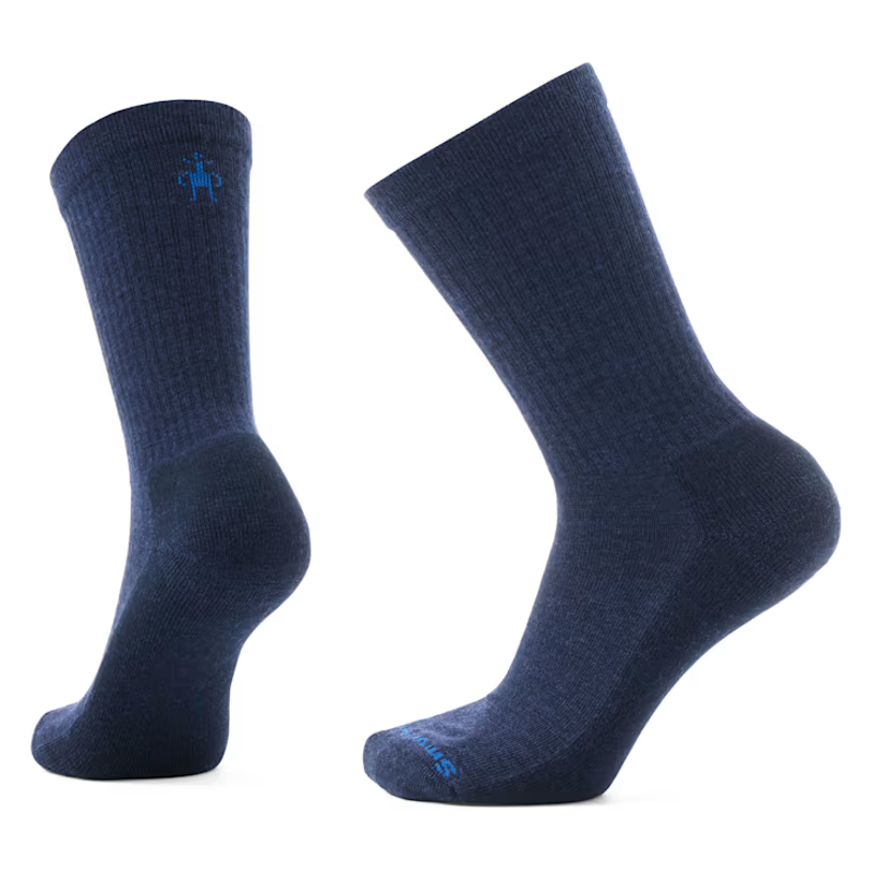 Smartwool Everyday Solid Rib Crew Socks in Deep Navy