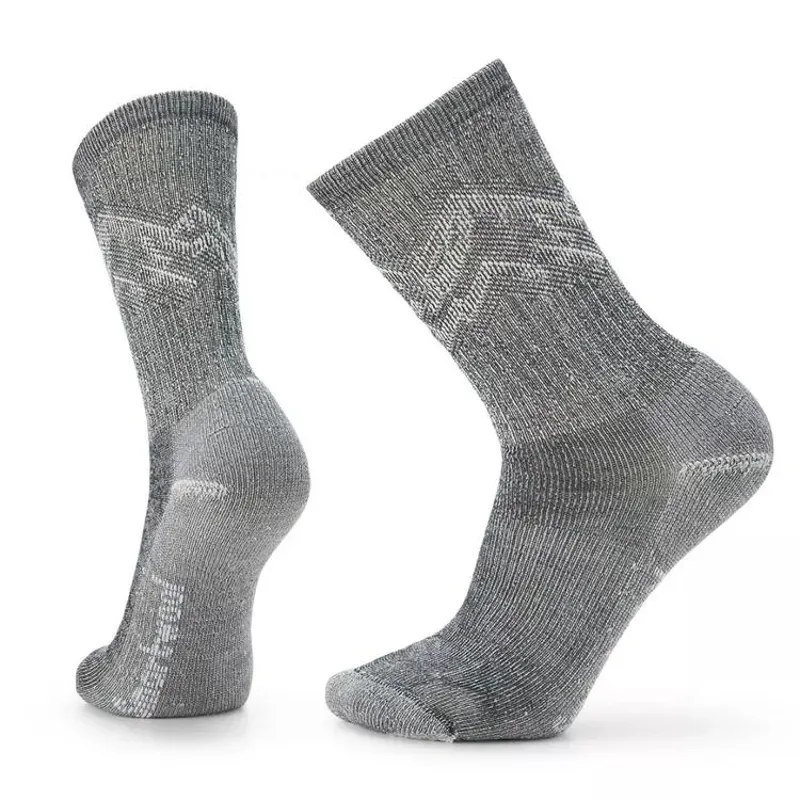 Smartwool Hike Classic Mountain Pattern Crew in Black