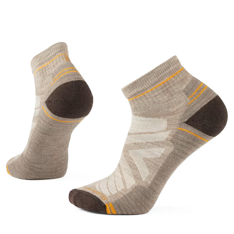 Smartwool Hike Light Cushion Ankle Socks in Fossil-Chestnut