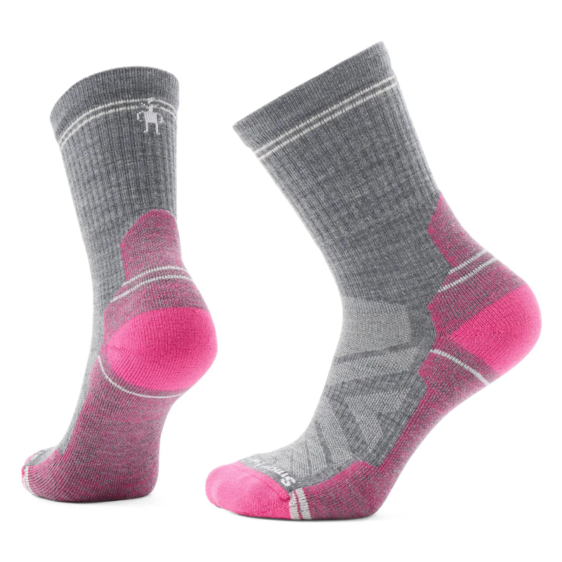 Smartwool Women's Hike Light Cushion Crew Socks in Power Pink