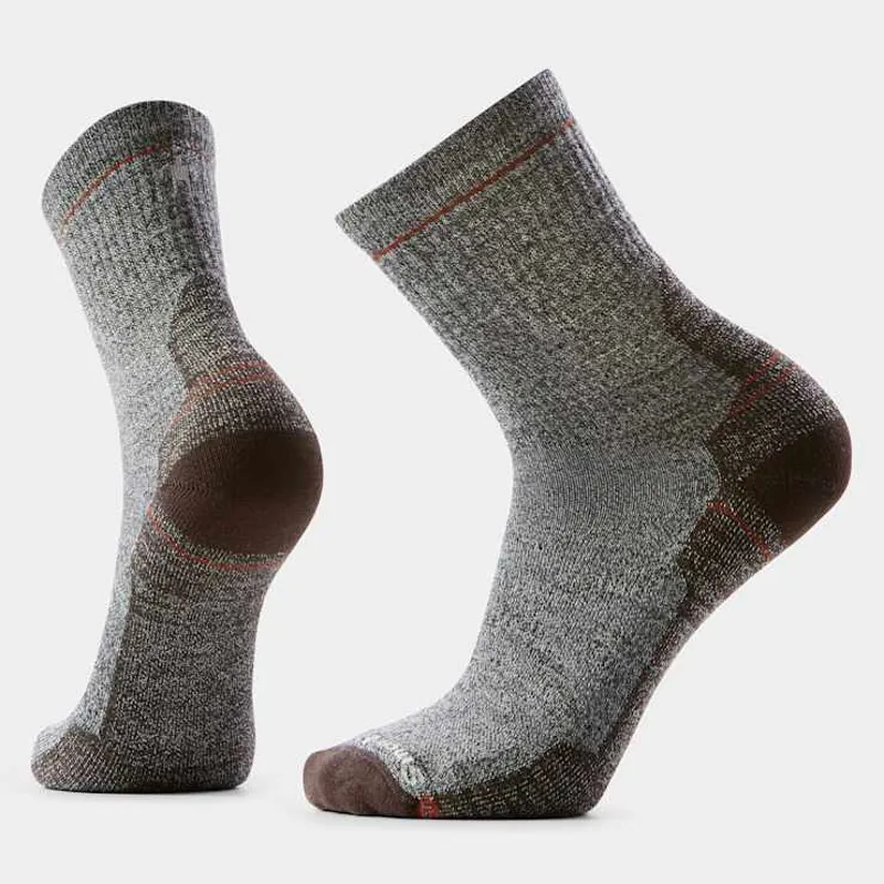 Smartwool Hike Light Cushion Mid Crew Socks in Ash-Charcoal
