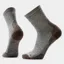 Smartwool Hike Light Cushion Mid Crew Socks in Ash-Charcoal
