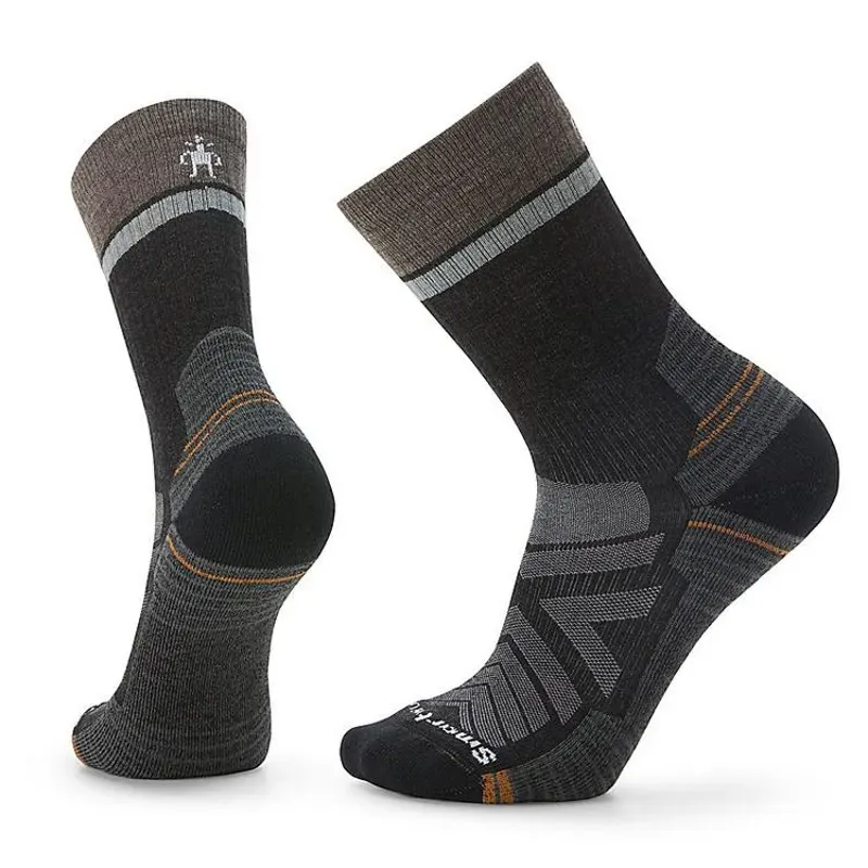 Smartwool Hike Winding Trails Crew Socks in Charcoal