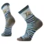Smartwool Hike Bear Stripe Mid Crew Socks in Twilight Blue