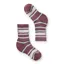 Smartwool Kid's Hike Light Cushion Striped Crew Socks in Argyle Purple