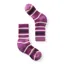Smartwool Kids' Hike Light Cushion Striped Crew Socks in Meadow Mauve