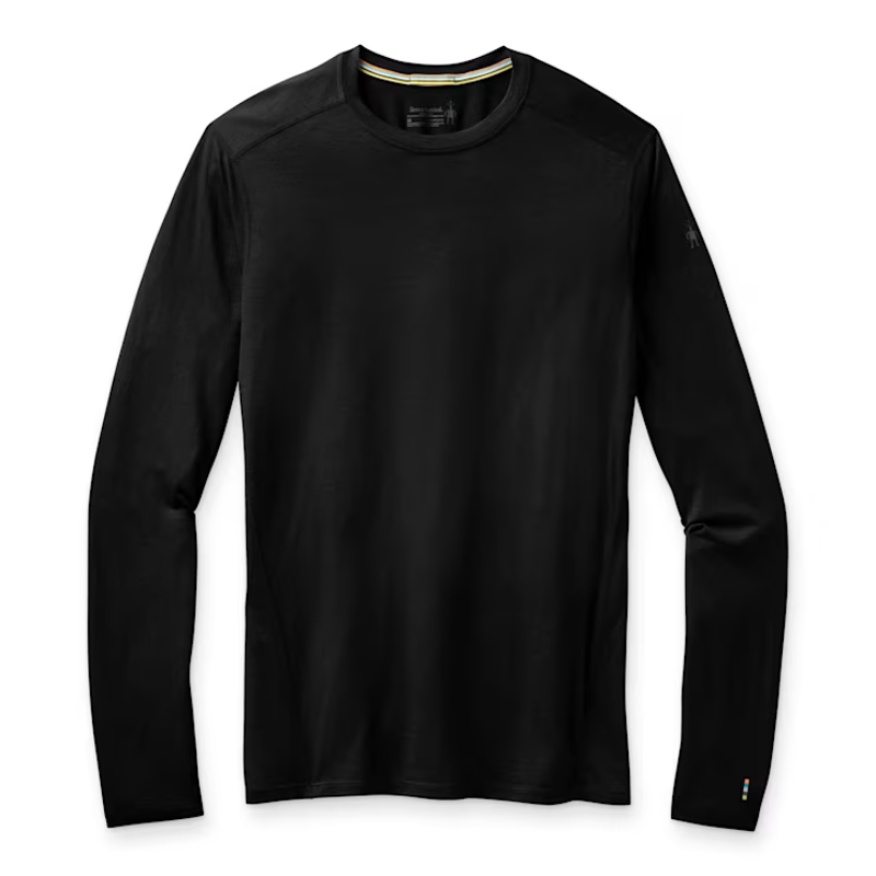 Smartwool Classic All-Season Merino Base Layer Crew in Black-2