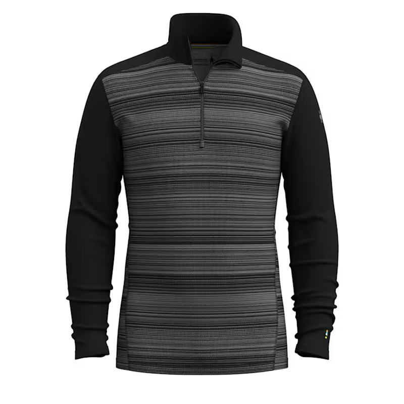 Smartwool Classic Thermal Merino 1/4 Zip in Black Color Shift