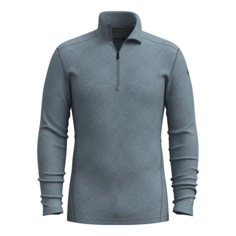 Smartwool Classic Thermal Merino 1/4 Zip in Pewter Blue Heather