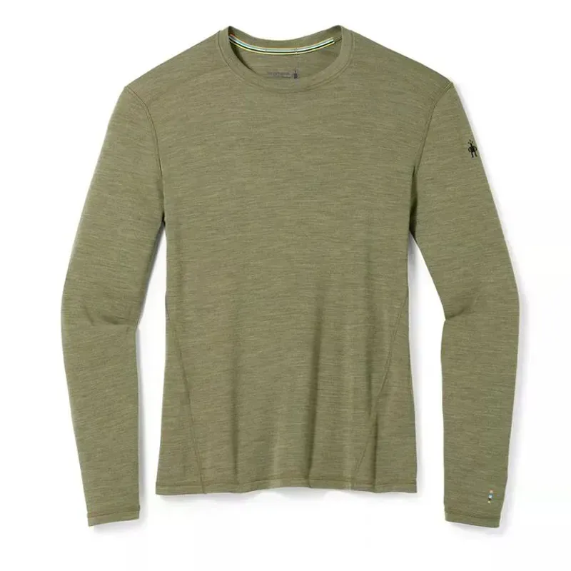 Smartwool Classic Thermal Merino Base Layer Crew in Winter Moss-2