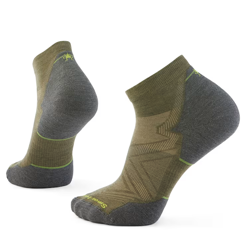 Smartwool Run Ankle Socks in Winter Moss