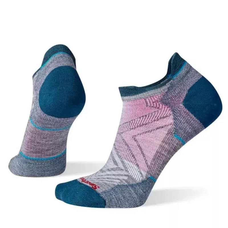 Smartwool Women's Run Zero Cushion Sock in Medium Gray