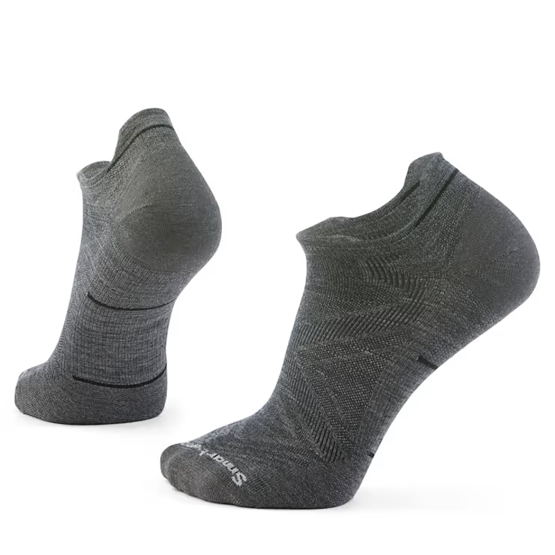 Smartwool Run Low Ankle Socks in Medium Grey