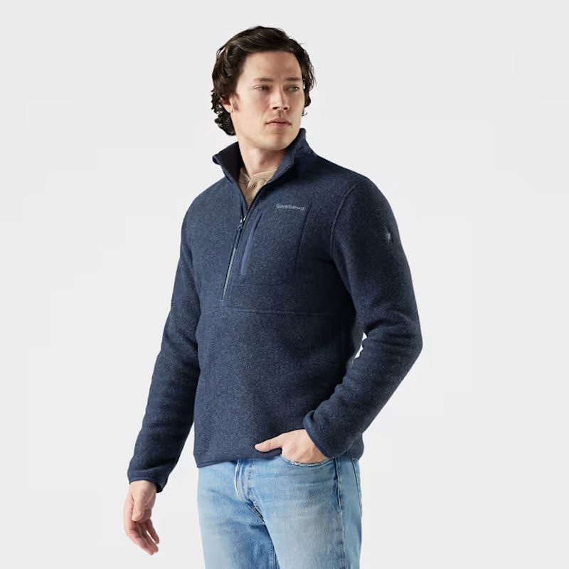 Smartwool Second Cut Fleece 1/2 Zip in Deep Navy