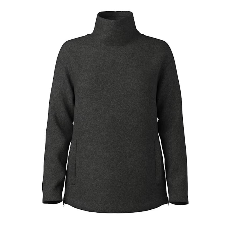 Smartwool Women's Second Cut Fleece Pullover in Charcoal