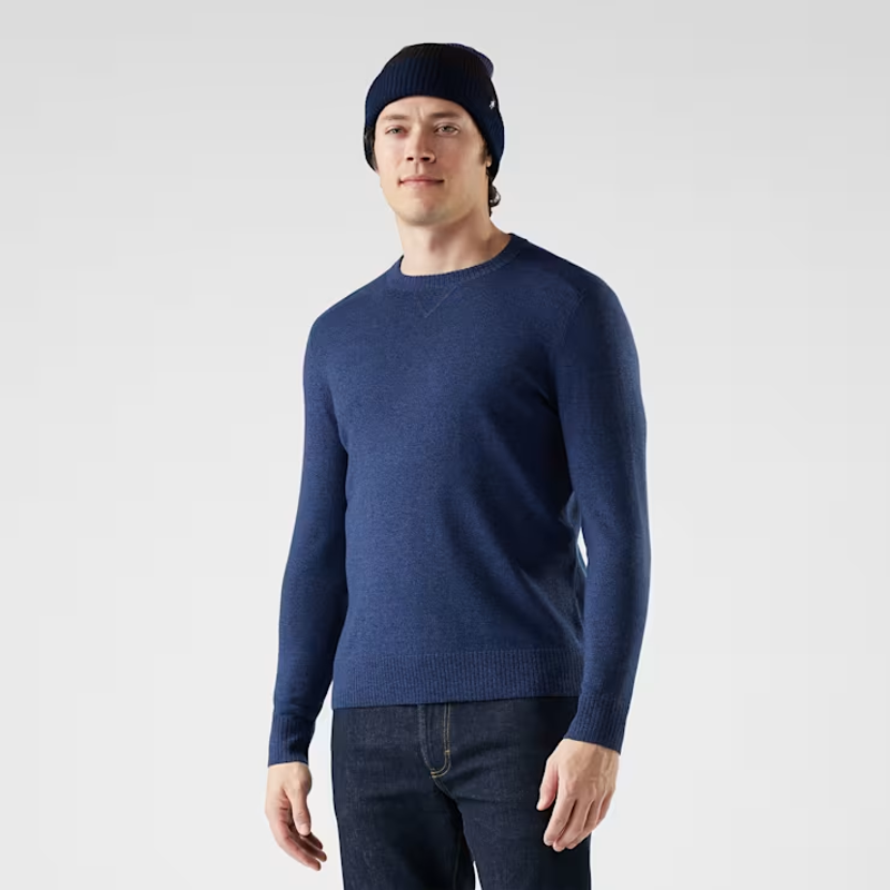 Smartwool Sparwood Crew Sweater in Deep Navy/Nightfall Blue-1
