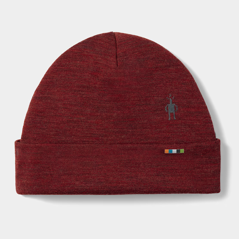 Smartwool Thermal Merino Reversible Cuffed Beanie in Currant Heather