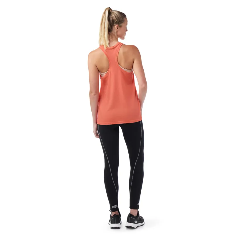 Smartwool Women's Active Mesh Racerback Tank in Coral Reef-2