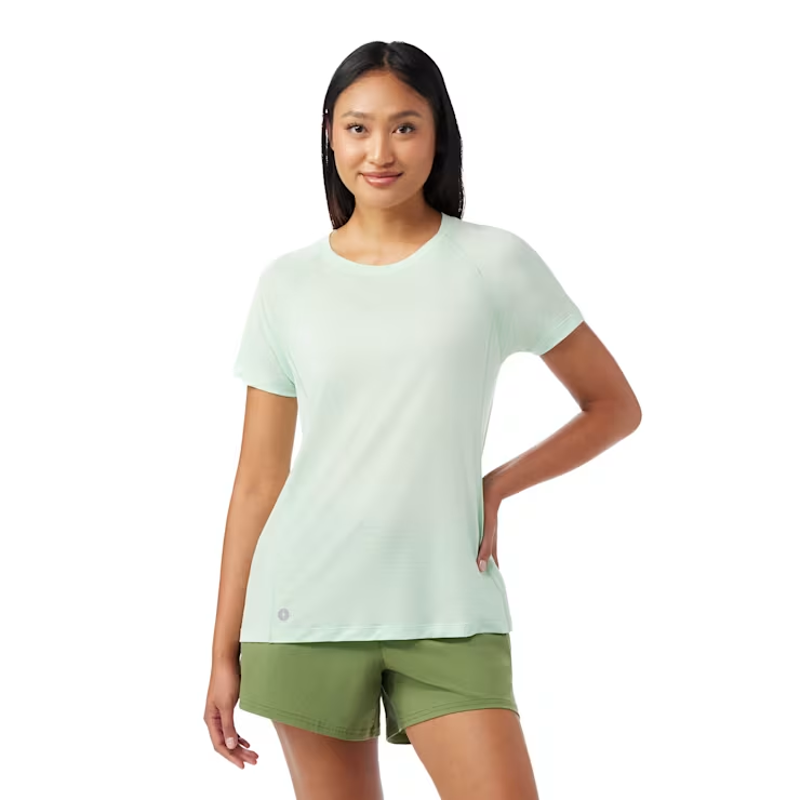 Smartwool Women's Active Ultralite Short Sleeve in Matcha Green