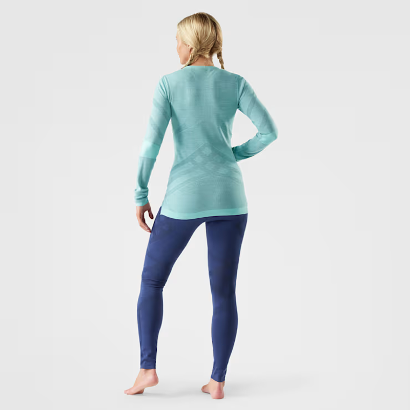 Smartwool Women's Intraknit Thermal Merino Crew in Pacific/Nightfall-1