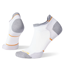 Smartwool Women's Run Zero Cushion Stripe Low Ankle in White