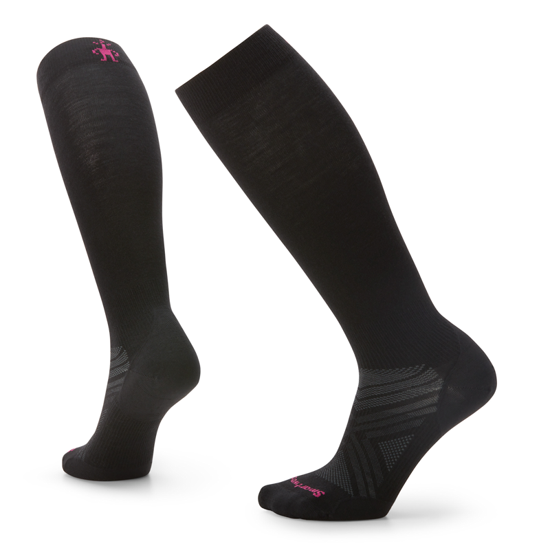 Smartwool Women's Ski Over The Calf Zero Cushion in Black