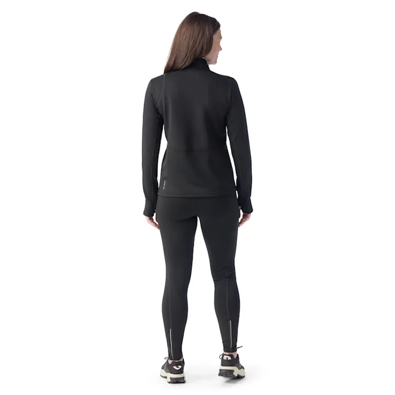 Smartwool Women's Active Fleece Half Zip in Black-2