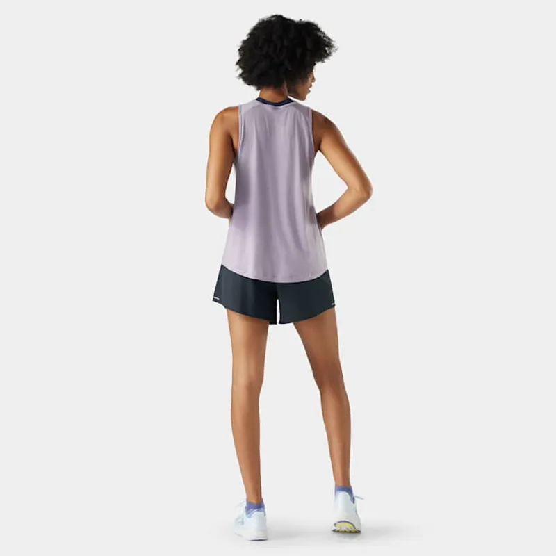 Smartwool Women's Active Ultralite High Neck Tank in Purple Storm-1