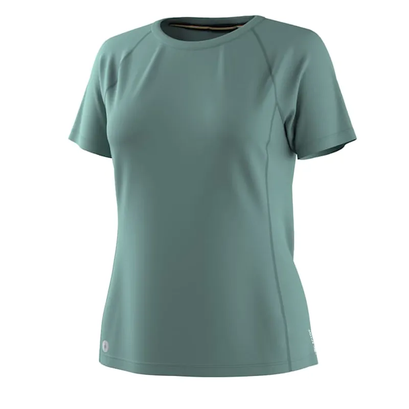Smartwool Women's Active Ultralite Short Sleeve in Dusty Teal-2