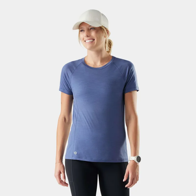 Smartwool Women's Active Ultralite Short Sleeve in Nightfall Blue