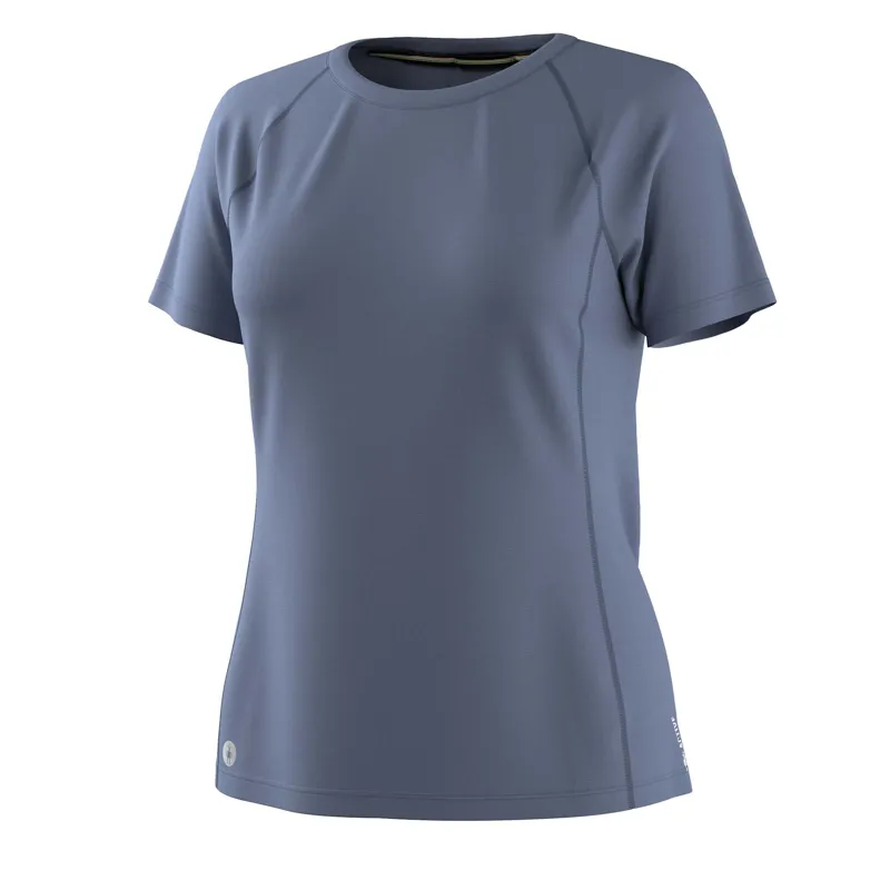 Smartwool Women's Active Ultralite Short Sleeve in Nightfall Blue-2