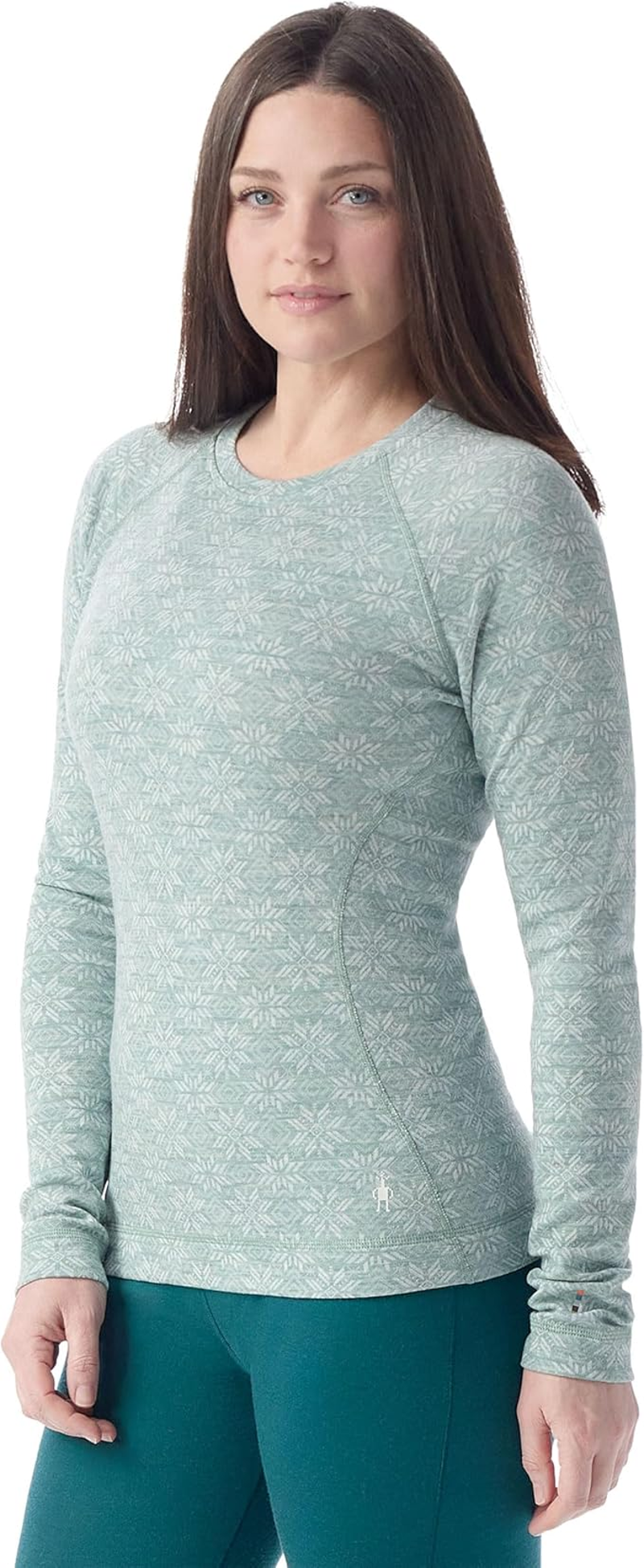 Smartwool Women's Classic Thermal Merino Baselayer Crew Arctic Green