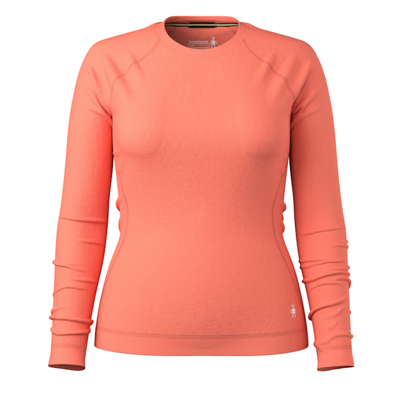 Smartwool Women's Classic Thermal Merino Baselayer Crew in Coral Reef-1