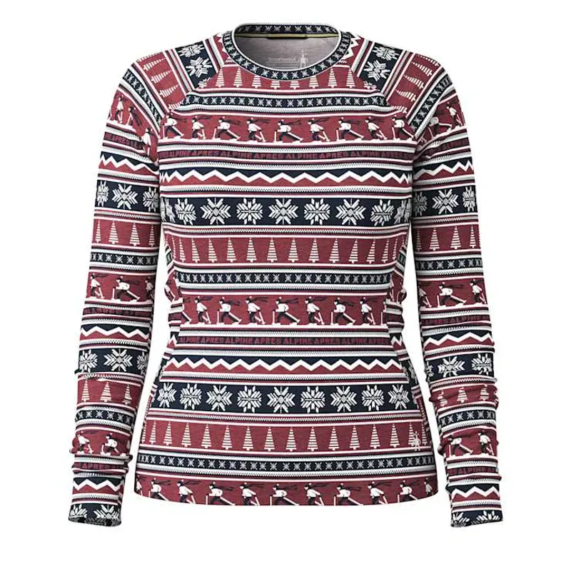 Smartwool Women's Classic Thermal Merino Baselayer Crew Currant Apres-1