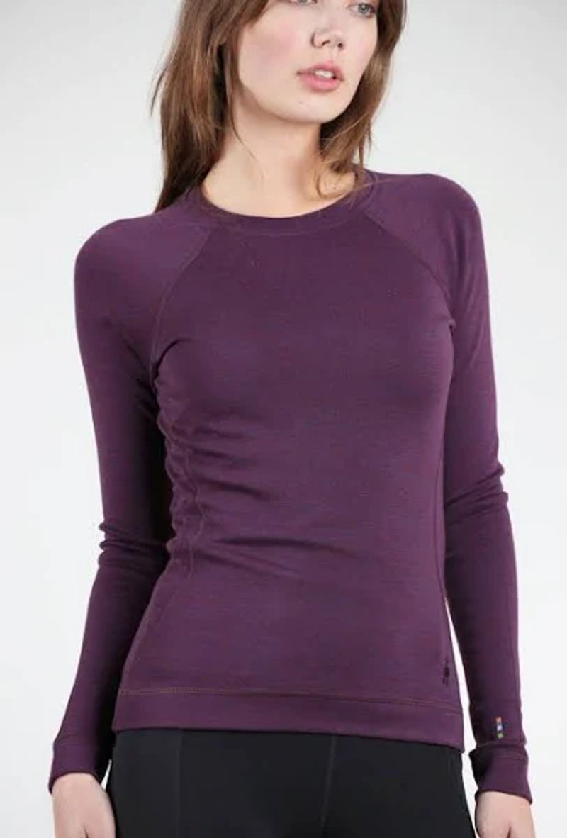 Smartwool Women's Classic Thermal Merino Baselayer Crew in Purple Iris