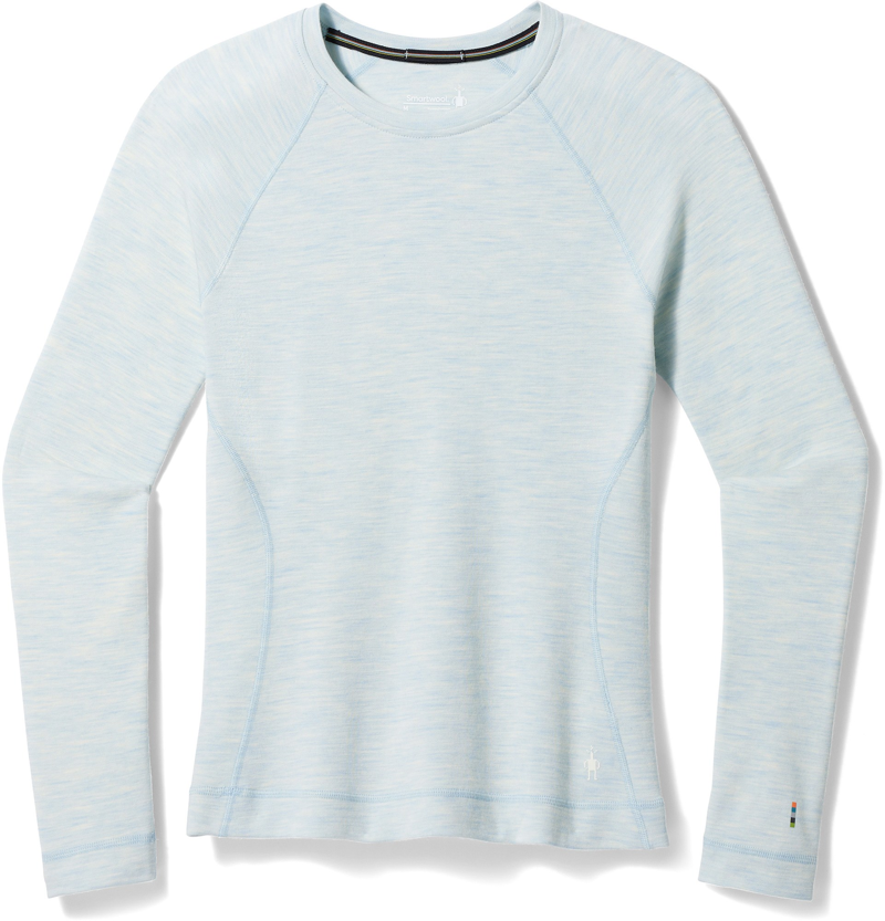 Smartwool Women's Classic Thermal Merino Crew in Winter Sky Heather-1