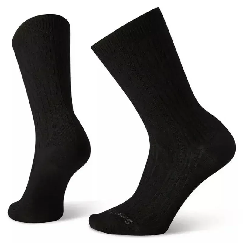 Smartwool Everyday Cable Crew Socks in Black