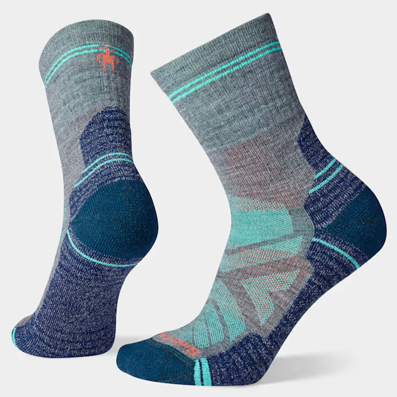 Smartwool Women's Hike Light Cushion Mid Crew Socks in Medium Grey