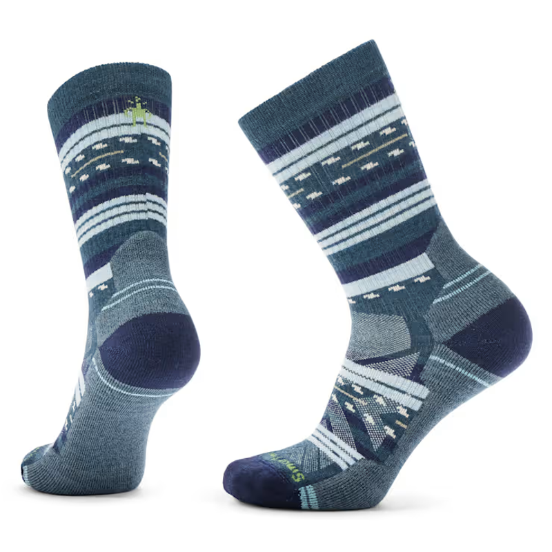 Smartwool Women's Hike Margarita Crew Socks in Deep Navy