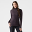 Smartwool Women's Thermal Merino Rib Turtleneck in Mink/Chalk Violet