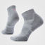 Smartwool Women's Run Ankle Socks in Light Gray/White