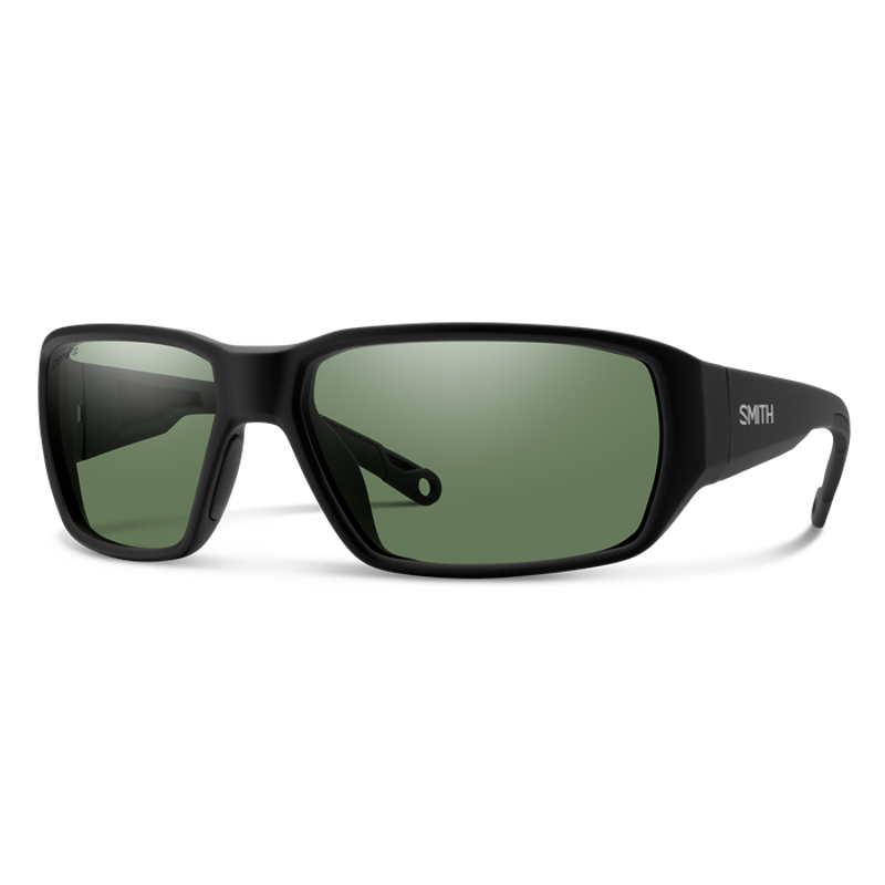 Smith Hookset Matte Black and ChromaPop Polarized Gray Green