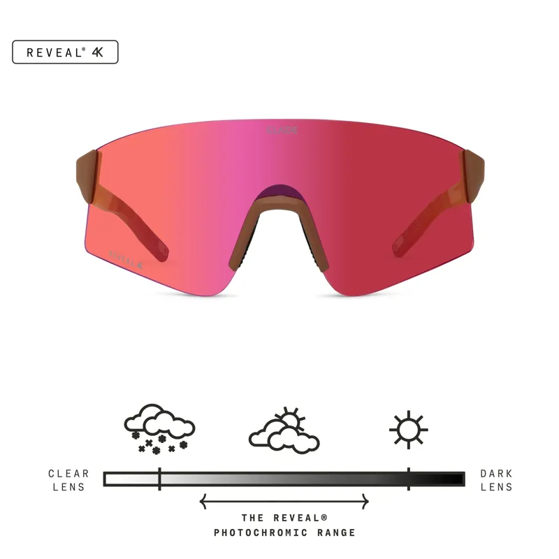 Glade Dash Matte Buck/Reveal 4K Terra Photochromic Red Lens-5