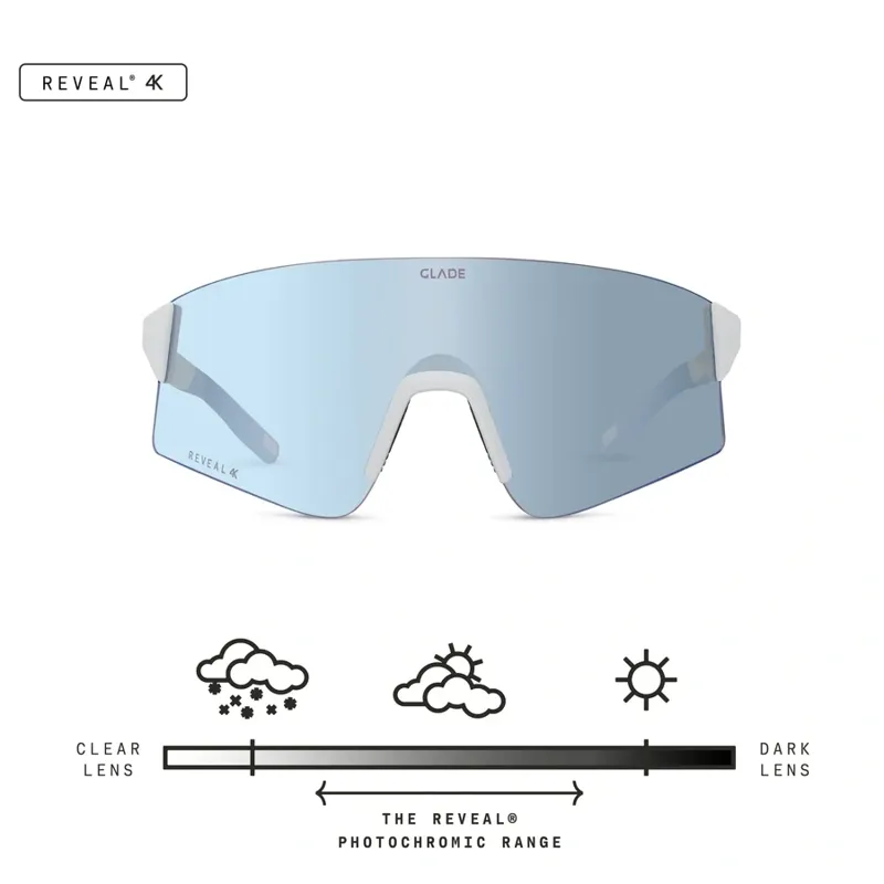 Glade Dash Matte Snow/Reveal 4K Alpine Photochromic Silver Lens-5
