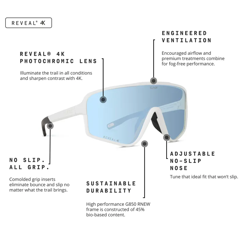 Glade Ramble Matte Snow/Reveal 4K Alpine Photochromic Silver Lens-6